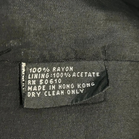 Kasper for ASL Vintage Green Black Roses Tunic Blazer Skirt Suit Size 10 - Picture 2 of 11